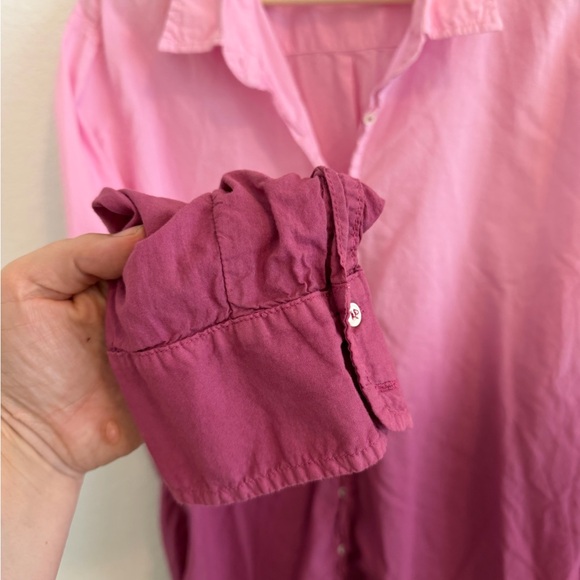 Xirena Beau Shirt XL Pink Ombré Cotton - Picture 6 of 6